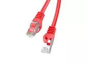 LANBERG Patchcord kat.6a 0,25m czerwony Fluke