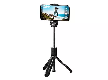 NATEC Selfie stick tripod bezprzewodowy Alvito BT 4.0 Czarny