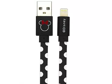 Disney KABEL USB MINNIE KROPKI IP  1m Czarny