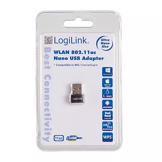 LogiLink Nano adapter WLAN 802.11ac , USB2.0