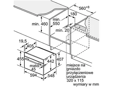 Bosch Piekarnik kompaktowy parowar CDG634AB0