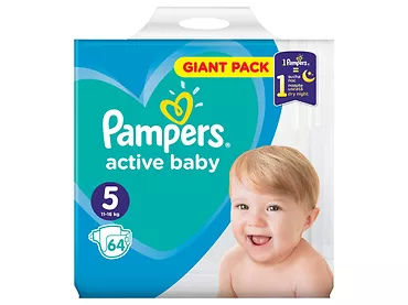 Pieluszki Pampers Active Baby Giant Pack 5 Junior 64 szt.