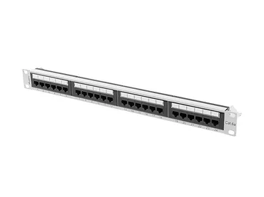 LANBERG Patchpanel 24 port 1U KAT6A PPUA-1024-S Szary