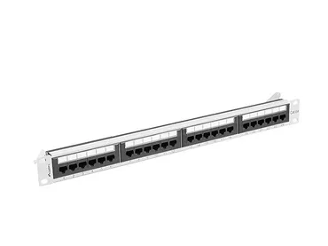 LANBERG Patchpanel 24 port 1U KAT6A PPUA-1024-S Szary