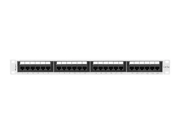 LANBERG Patchpanel 24 port 1U KAT6A PPUA-1024-S Szary