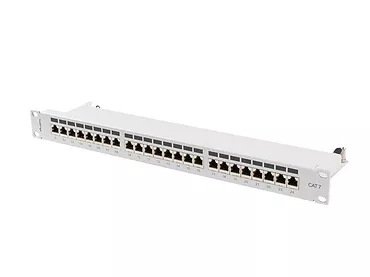 LANBERG Patchpanel 24 port 1U KAT7 EK. PPS7-1024-S Szary