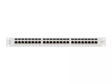 LANBERG Patchpanel 24 port 1U KAT7 EK. PPS7-1024-S Szary