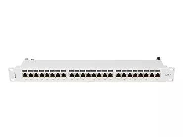 LANBERG Patchpanel 24 port 1U KAT7 EK. PPS7-1024-S Szary