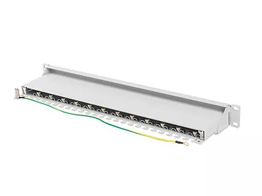 LANBERG Patchpanel 24 port 1U KAT7 EK. PPS7-1024-S Szary