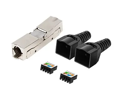 LANBERG Łącznik sieciowy kat.6 FTP beznarzędziowy  PL2S6-6000TL