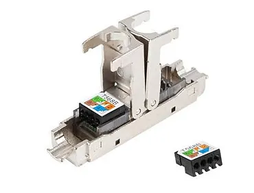 LANBERG Łącznik sieciowy kat.6 FTP beznarzędziowy  PL2S6-6000TL