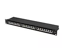 LANBERG Patchpanel 24 port 1U KAT6A EK. PPSA-1024-B Czarny