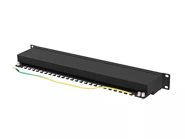 LANBERG Patchpanel 24 port 1U KAT6A EK. PPSA-1024-B Czarny