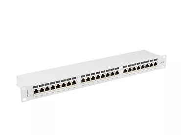 LANBERG Patchpanel 24 port 1U KAT6A EK. PPSA-1024-S Szary