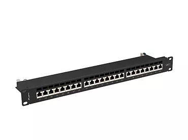 LANBERG Patchpanel 24 port 1U KAT7 EK. PPS7-1024-B Czarny