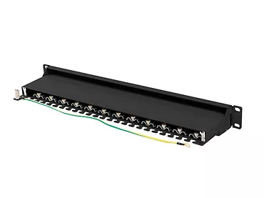 LANBERG Patchpanel 24 port 1U KAT7 EK. PPS7-1024-B Czarny