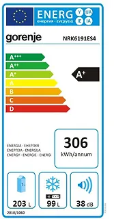 Gorenje Chłodziarko-zamrażarka NRK6191ES4