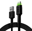 Kabel GCRay USB - USB-C 120cm, podświetlenie LED