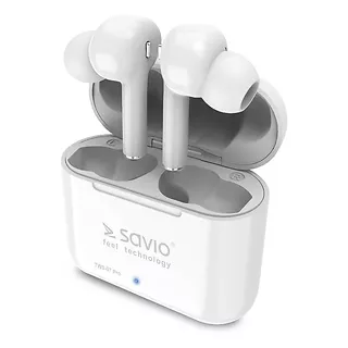 Elmak Słuchawki bezprzewodowe Savio TWS-07 PRO BT 5.0 z mikrofonem i power bankiem