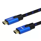 Elmak Kabel HDMI-HDMI v2.1, OFC, 3m, 8K, Miedź, Złote końcówki, Ethernet/3D CL-143 SAVIO Niebiesko-czarny