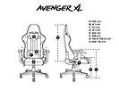 NATEC Fotel dla graczy Fury Avenger XL Czarno-biały