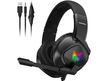 Zestaw słuchawkowy Onikuma K19 dla graczy RGB LED