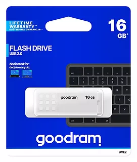 GOODRAM Pendrive UME2 16GB USB 2.0 Biały