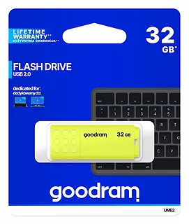 GOODRAM Pendrive UME2 32GB USB 2.0 Żółty