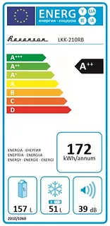 Ravanson Chłodziarko-zamrażarka Retro  LKK-210RB