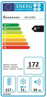 Chłodziarko-zamrażarka Retro Ravanson LKK-210RC