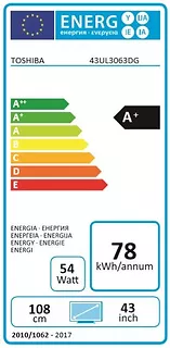 Toshiba Telewizor LED 43 cale 43UL3063DG