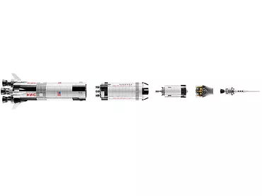 Outlet 1687 Klocki LEGO 92176 Rakieta NASA Apollo Saturn V