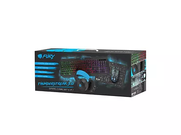 Klawiatura + mysz Fury ZESTAW DLA GRACZY 4W1 FURY THUNDERSTREAK 3.0 US