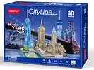 Puzzle 3d Cityline New York City 123 el.