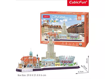 Puzzle 3d City Line Warszawa 126 el.