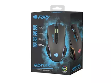 NATEC Mysz Fury Hustler 6400 DPI RGB