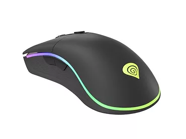 NATEC Mysz Genesis Krypton 510 8000 DPI podświetlenie RGB dla graczy Czarna