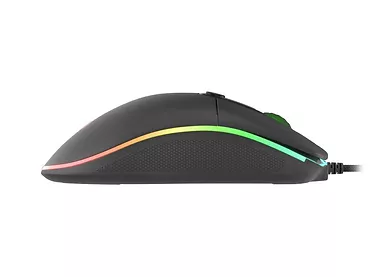 NATEC Mysz Genesis Krypton 510 8000 DPI podświetlenie RGB dla graczy Czarna