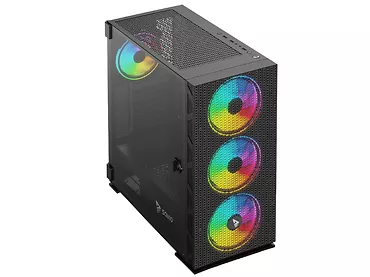 Obudowa komputerowa Midi Tower ATX SAVIO Raptor X1 ARGB Glass Mesh Fan 4x120mm