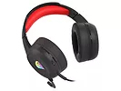 Słuchawki dla graczy Genesis Neon 200 z mikrofonem podświetlenie RGB Czarno-czerwone