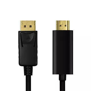 LogiLink Kabel DisplayPort 1.2 do HDMI 1.4 1m Czarny