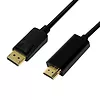 LogiLink Kabel DisplayPort 1.2 do HDMI 1.4 1m Czarny