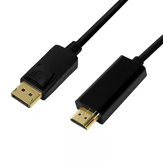 LogiLink Kabel DisplayPort 1.2 do HDMI 1.4 1m Czarny