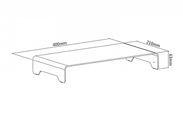 Digitus Podstawka pod monitor Slim do 10kg Aluminiowa