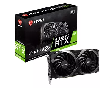 MSI Karta graficzna GeForce RTX 3060 Ti VENTUS 2X OC 8GB GDDR6 256bit 3DP/HDMI