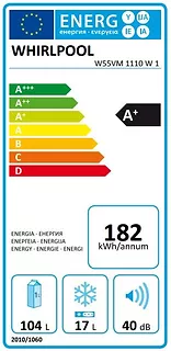 Whirlpool Chłodziarko-zamrażarka W55VM 1110 W 1