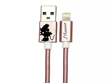 Kabel USB Minnie Mouse KISSING ALONE IP Disney Rosegold 1m