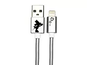 Kabel USB Minnie SERDUSZKA IP Disney Srebrny 1m
