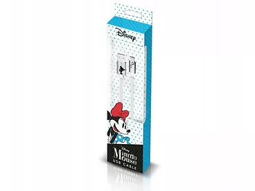 Kabel USB Minnie SERDUSZKA IP Disney Srebrny 1m