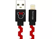 Kabel USB Minnie KROPKI IP Disney Czerwony 1m